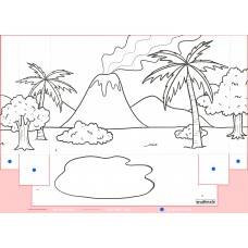 Prehistoric Diorama BW